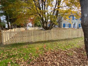 wood privacy panel fencing
