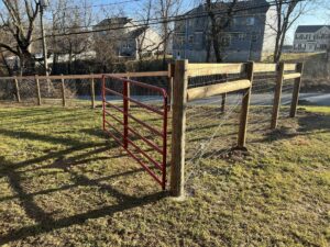 meadow animal gate fencing